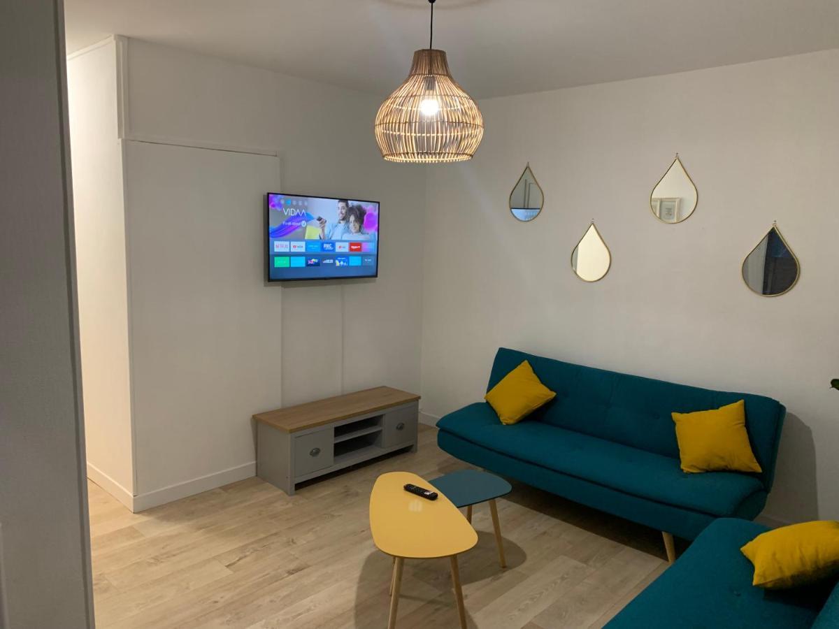 L Effet Mer 70M2 Avec 2 Chambres Doubles Avec Parking 1 Voiture Gratuit, Netflix Disney Plus Disponible Lits Faits A L Arrive Serviettes De Toilettes Fournies Dieppe Eksteriør billede