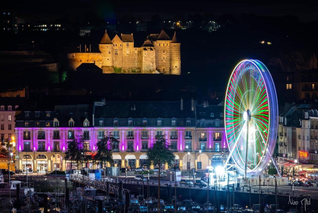 L Effet Mer 70M2 Avec 2 Chambres Doubles Avec Parking 1 Voiture Gratuit, Netflix Disney Plus Disponible Lits Faits A L Arrive Serviettes De Toilettes Fournies Dieppe Eksteriør billede
